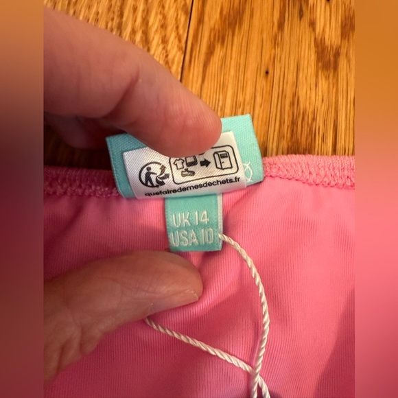 Melissa Odabash Ribbed Pink Bikini Bottoms Size 10 - Picture 4 of 10